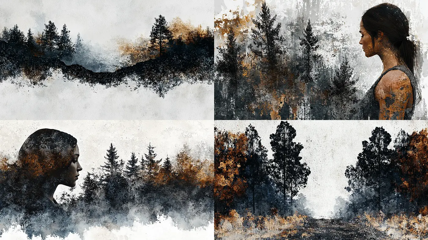 Fleeting Moments in an Ethereal Wilderness - Midjourney sref style