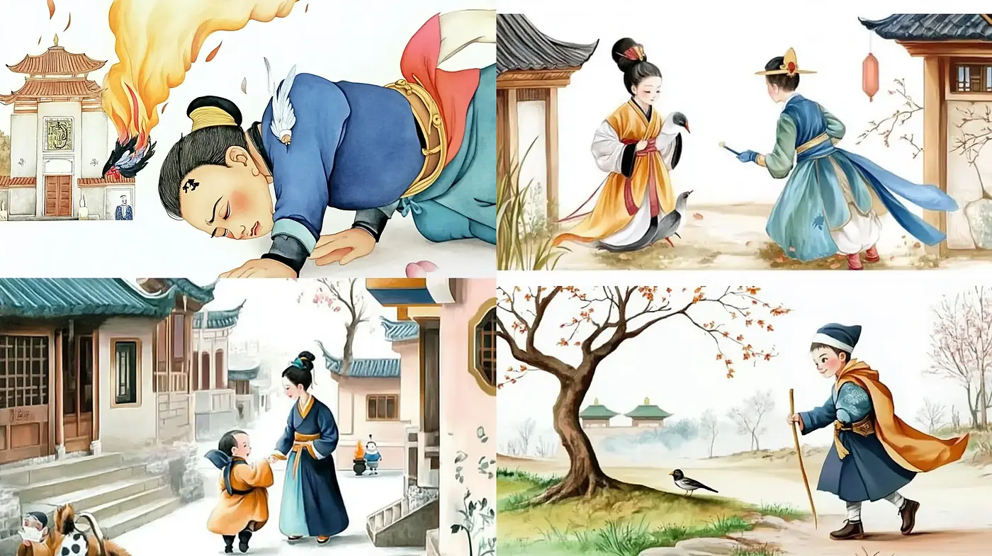 Harmonious East Asian Traditional Illustration Enchantment - Midjourney sref style