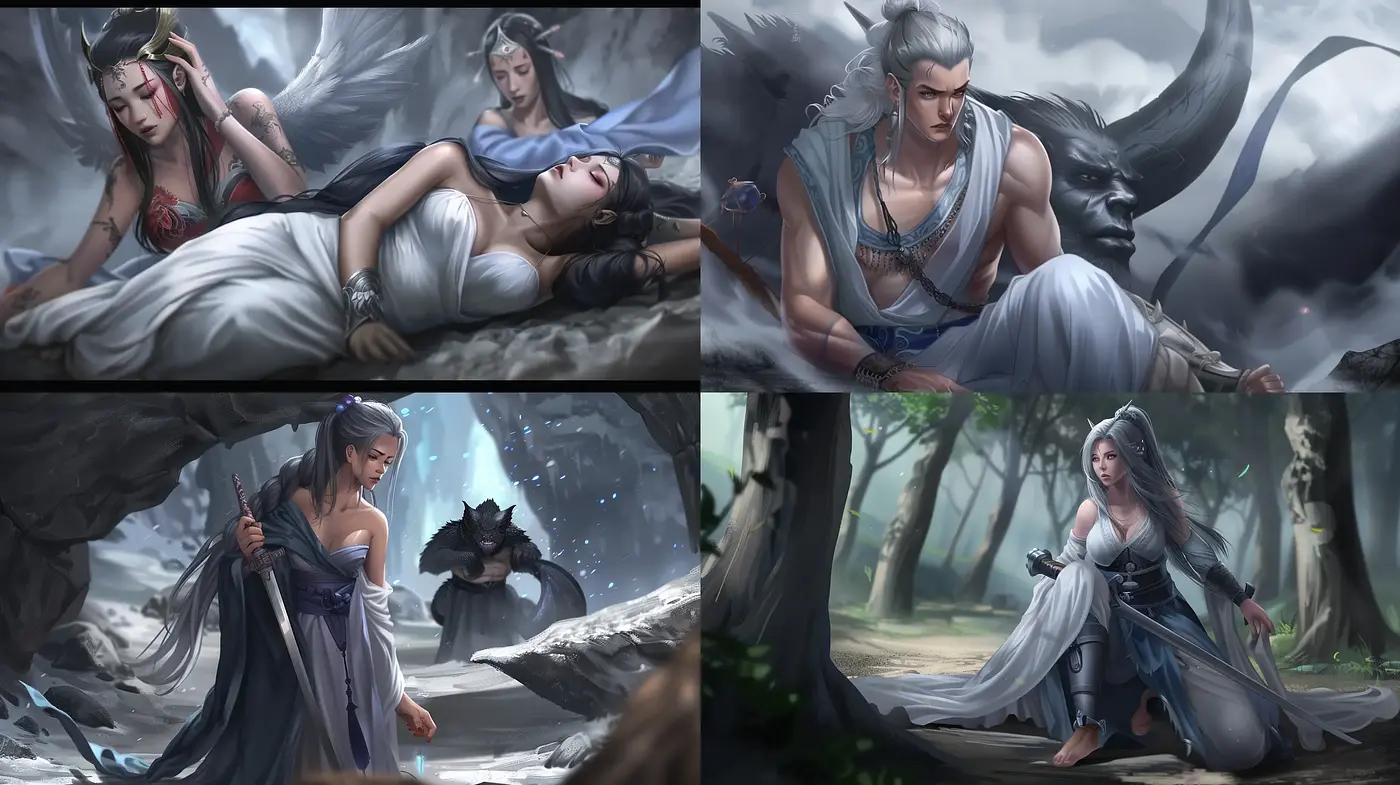 Ethereal Fantasy Art with a Soft Chromatic Harmony - Midjourney sref style