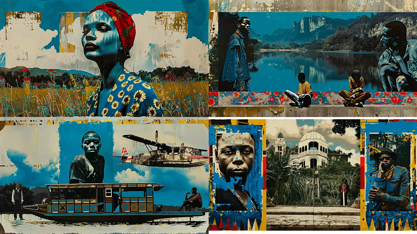 Rustic Grunge and Splattered Elegance: A Fusion of Urban Decay and Vivid Storytelling - Midjourney sref style
