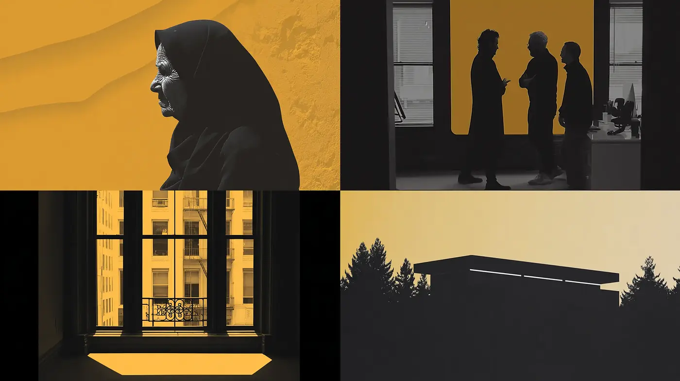 Contemporary Minimalism with an Emphasis on Silhouette and Texture - Midjourney sref style