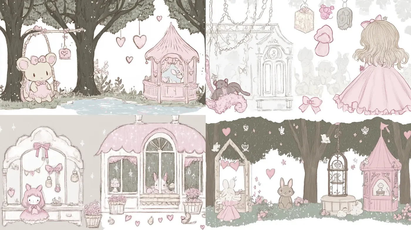 Enchanting Storybook Pastels: A Gentle and Whimsical Illustrative Exploration - Midjourney sref style