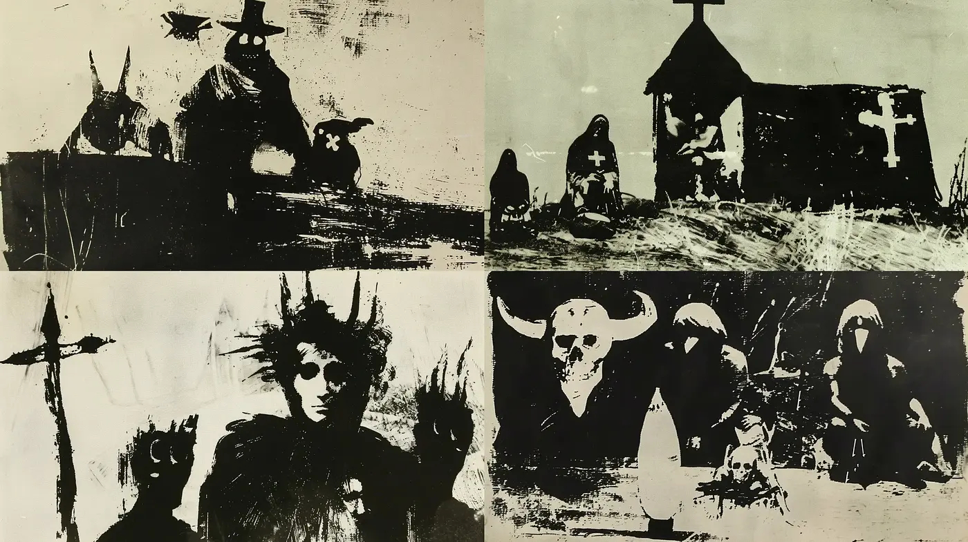 Gritty Monochromatic Expressions of Surrealist Erosion - Midjourney sref style