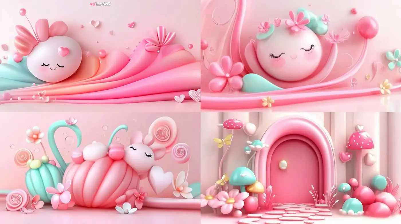 Dreamy Pastel Wonderland: A Whimsical Journey Through Soft-Hued Imaginations - Midjourney sref style