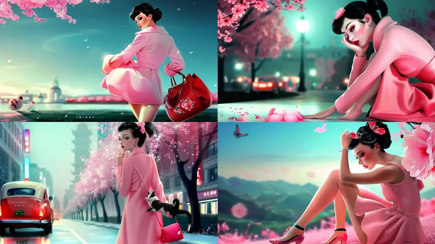 Charming and Modern Interpretation of Nostalgic Urban Aesthetics - Midjourney sref style