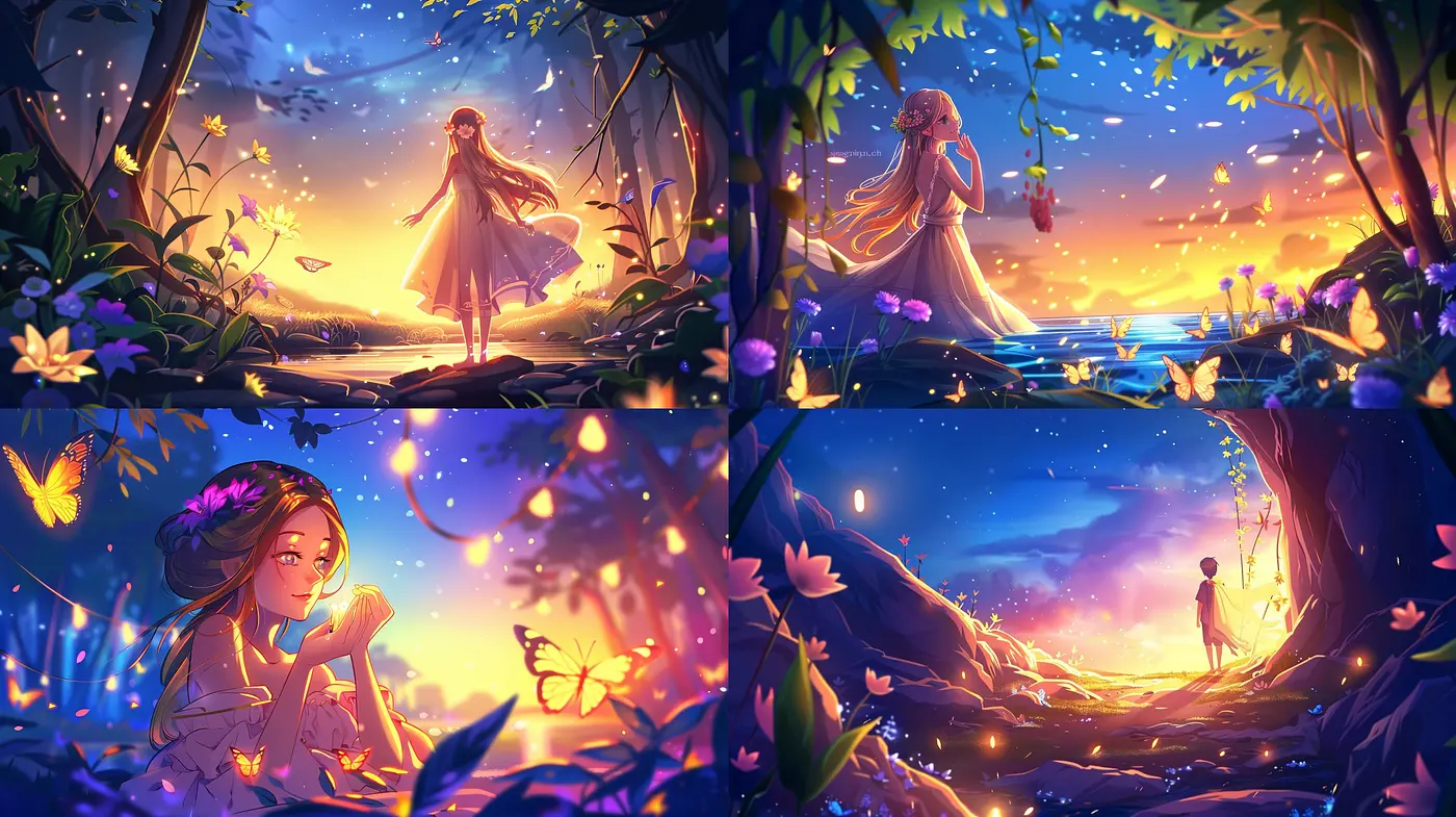 Ethereal Twilight: A Harmonious Blend of Dreamy Hues and Luminous Glow - Midjourney sref style