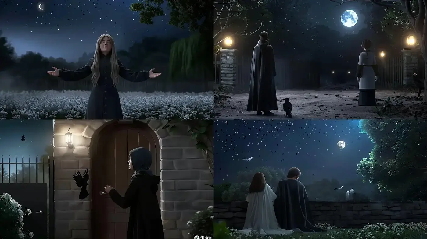 Mysterious and Ethereal Nightscapes with a Touch of Whimsy - Midjourney sref style