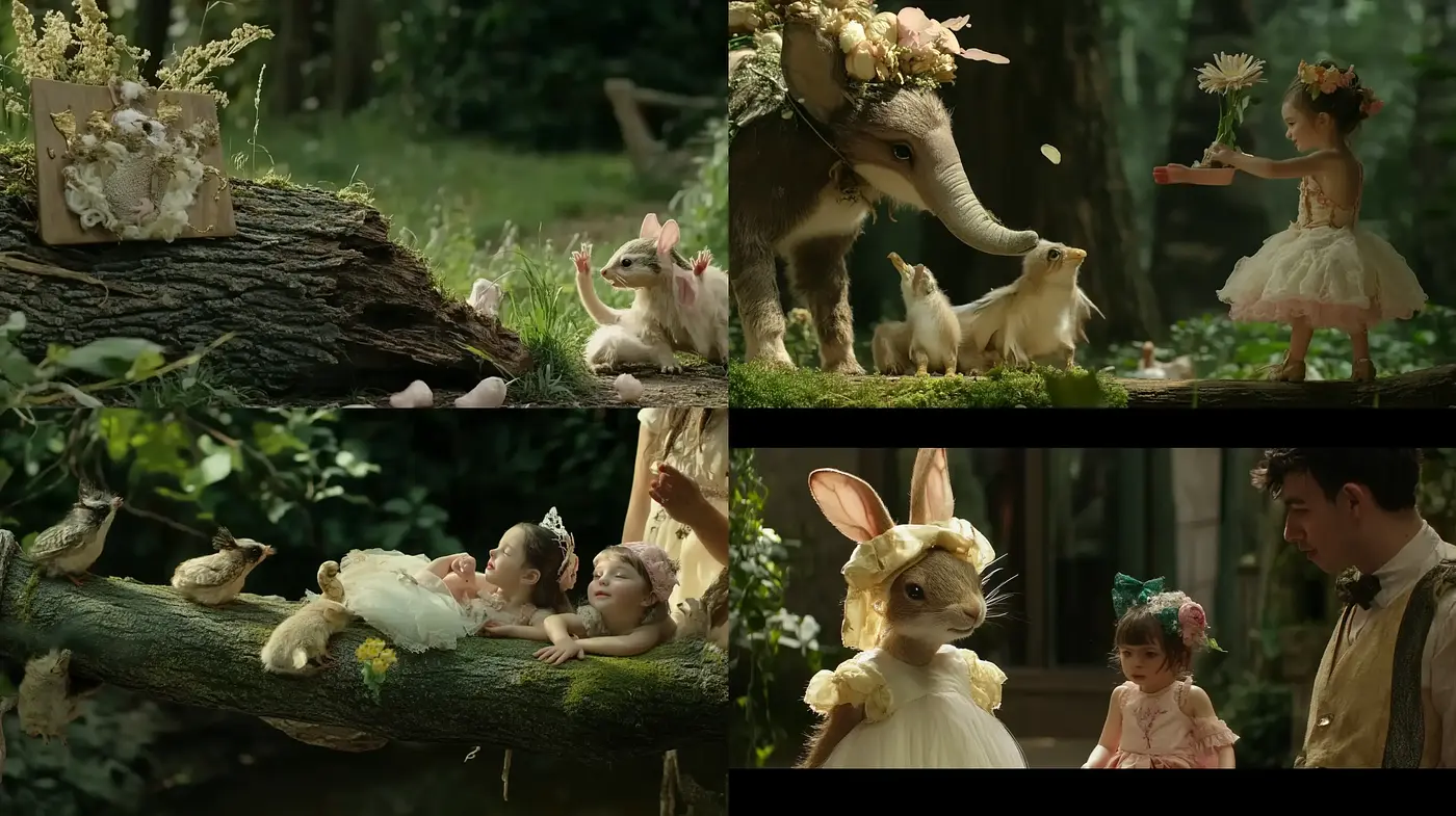 Enchanted Forest Whimsy: A Fusion of Fairy Tale Warmth and Rustic Charm - Midjourney sref style