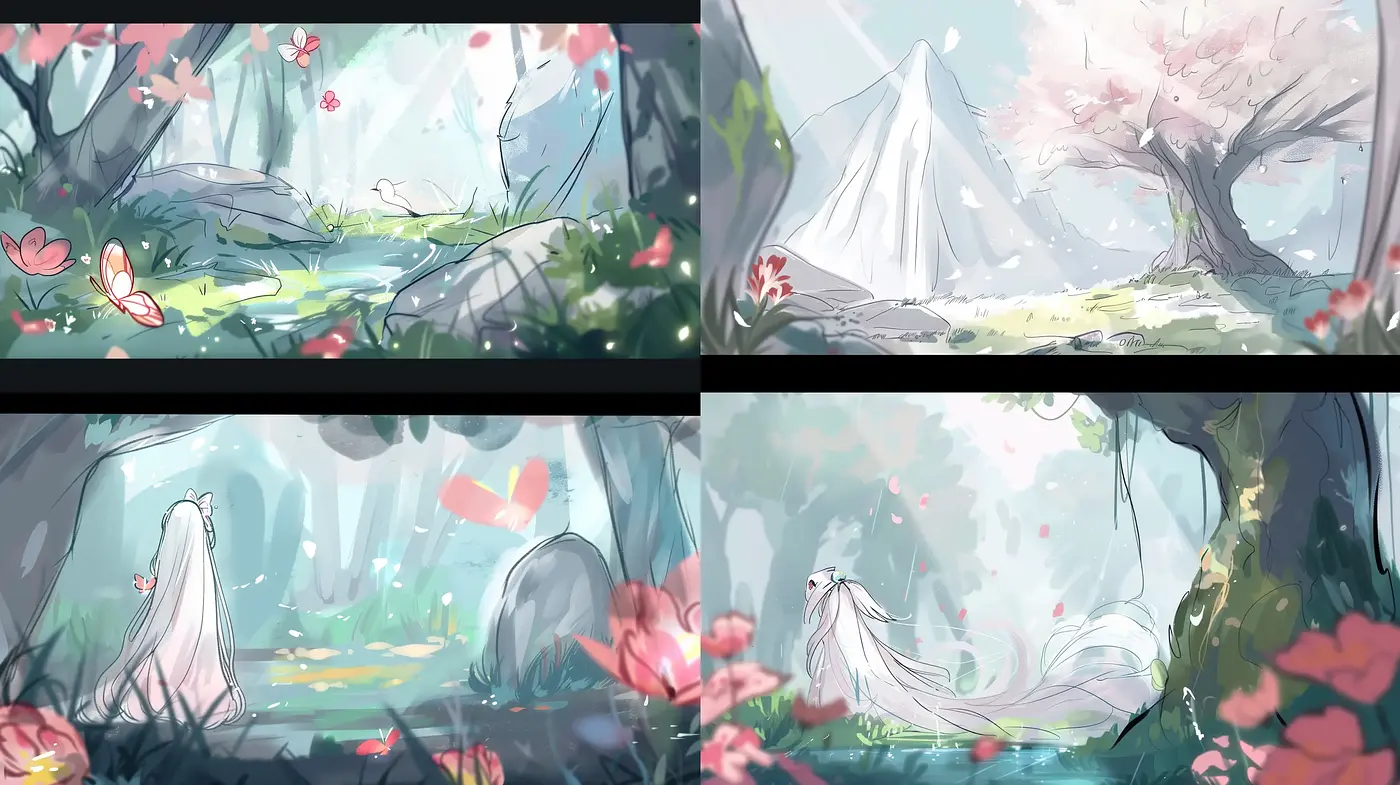 Ethereal Enchantment in Pastel Nature - Midjourney sref style