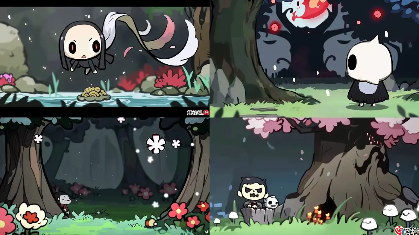 Charming and Playful Cartoon Aesthetic with a Mystical Touch - Midjourney sref style