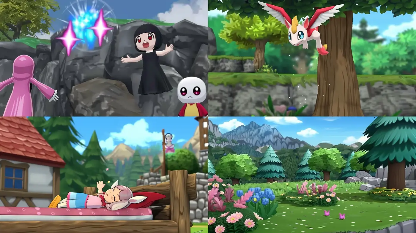 Consistently Stylized Vibrant Anime-Inspired Natural Scenes - Midjourney sref style
