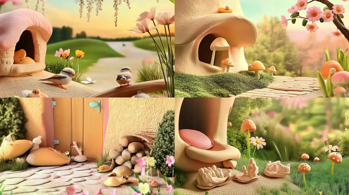 Enchanted Pastel Mushroomscape: A Whimsical Fantasy in Soft Tones - Midjourney sref style