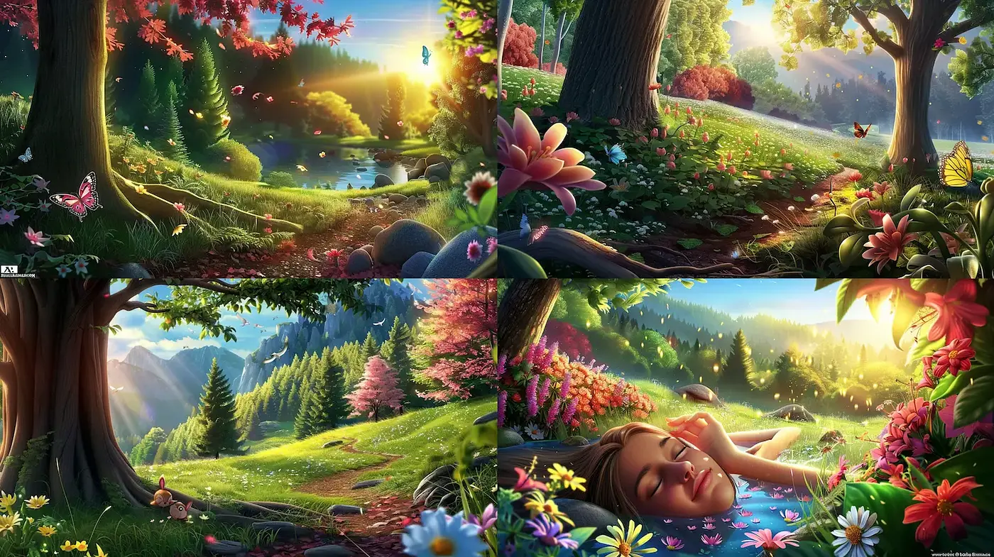 Enchanting Nature Scenes with Ethereal Qualities - Midjourney sref style