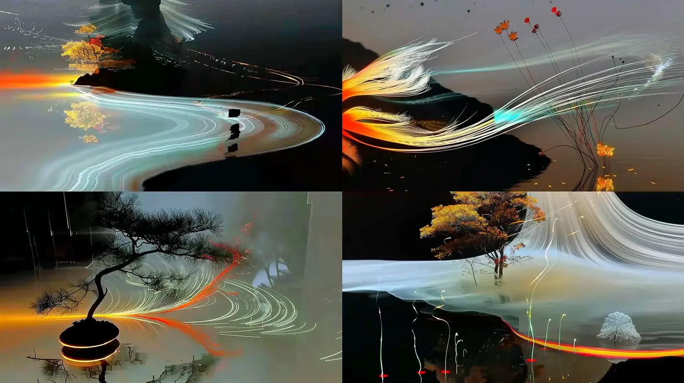 Ethereal Nature Flow with Vivid Surrealist Influence - Midjourney sref style