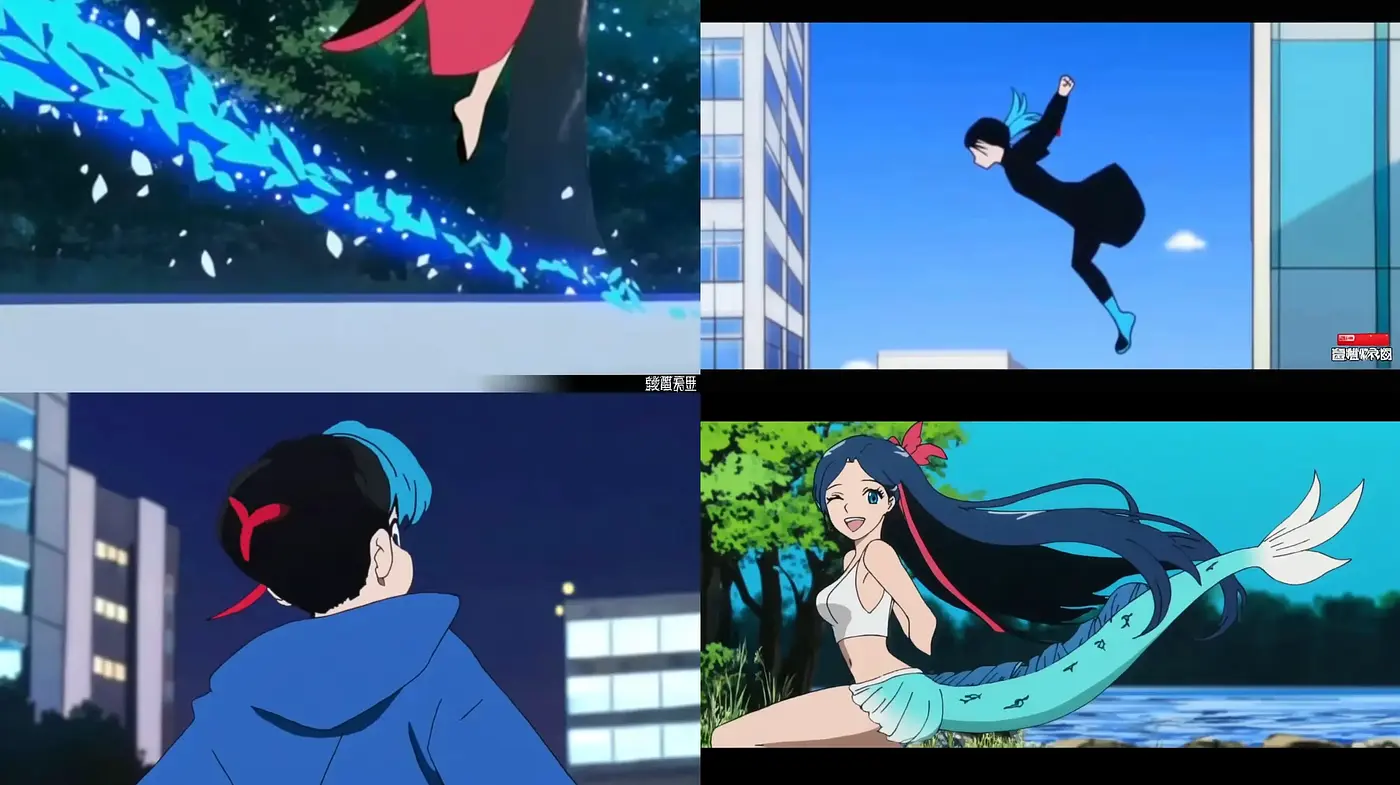Luminous Anime Nightscape Fusion - Midjourney sref style