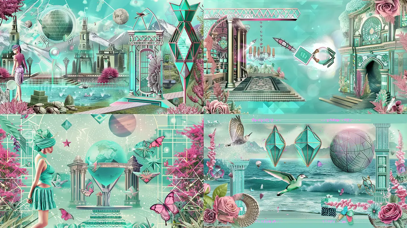 Fantastical Dreamscapes in Ethereal Pastel Hues - Midjourney sref style