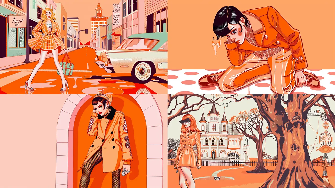 Monochromatic Melancholy with Retro-Vintage Charm - Midjourney sref style