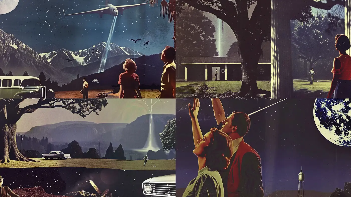 Retrofuturistic Visions with a Touch of Nostalgia - Midjourney sref style