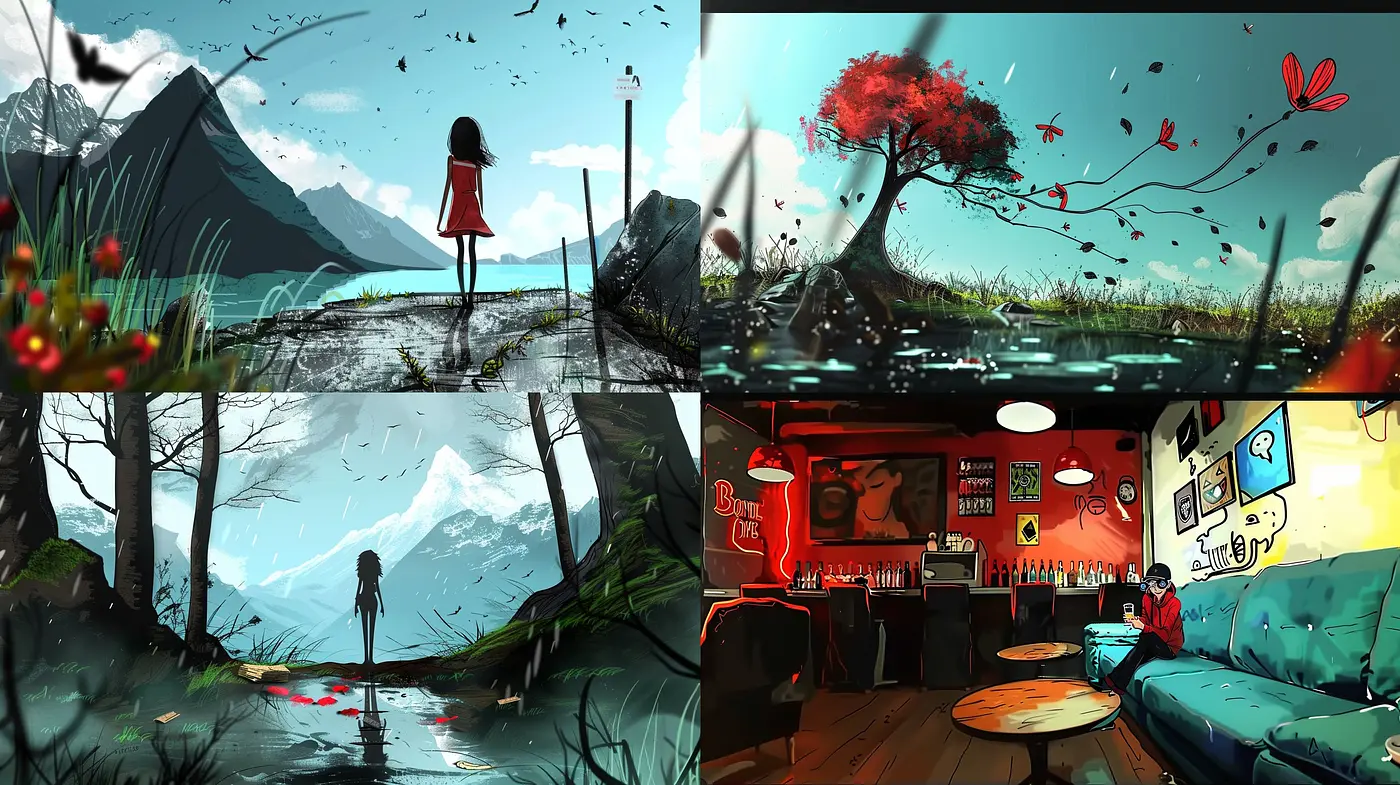 Ethereal Dreamscapes and Luminous Hues: A Study in Surreal Illustration - Midjourney sref style