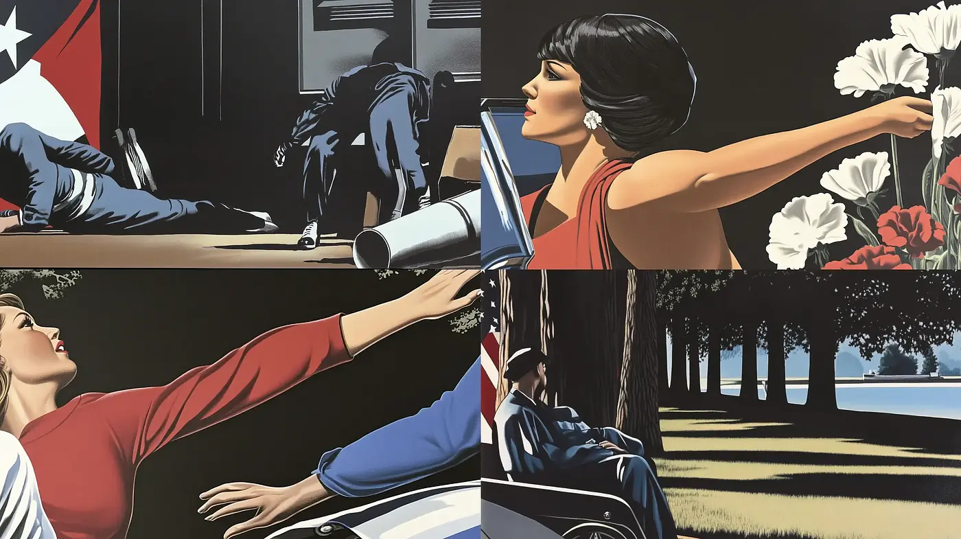 Contemporary Graphic Novel Aesthetic with Cinematic Overtones - Midjourney sref style