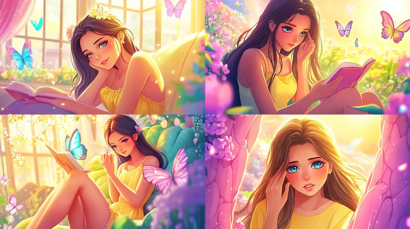 Serene Pastel Dreamscapes with Ethereal Glow - Midjourney sref style