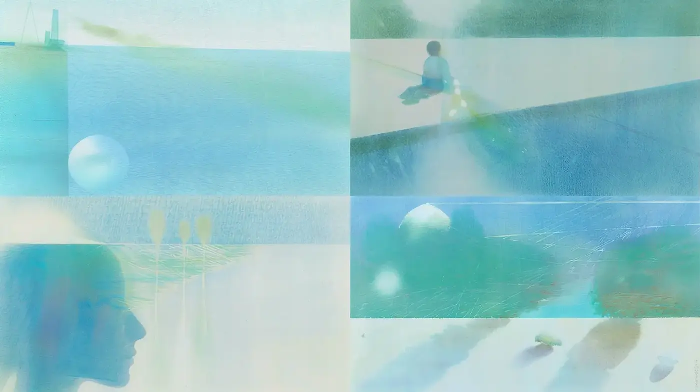 Ethereal and Dreamlike Compositions with Fluid Textures - Midjourney sref style