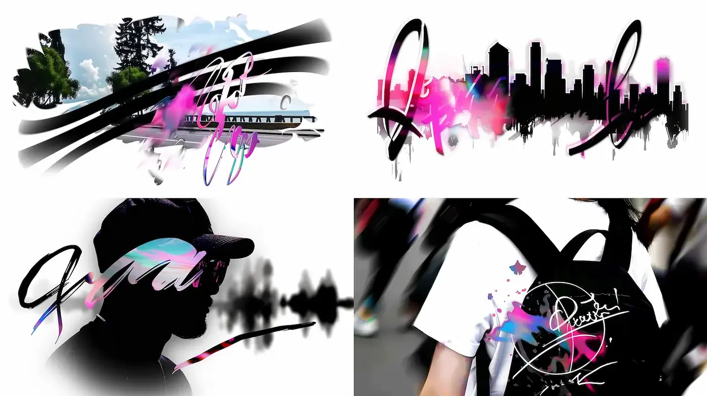 Dynamic urban art with a graffiti-inspired aesthetic - Midjourney sref style