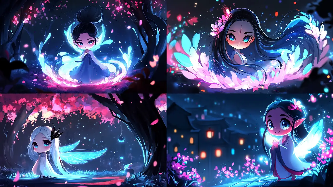 Enchanted Twilight Hues of Anime-Inspired Ethereal Fantasy - Midjourney sref style