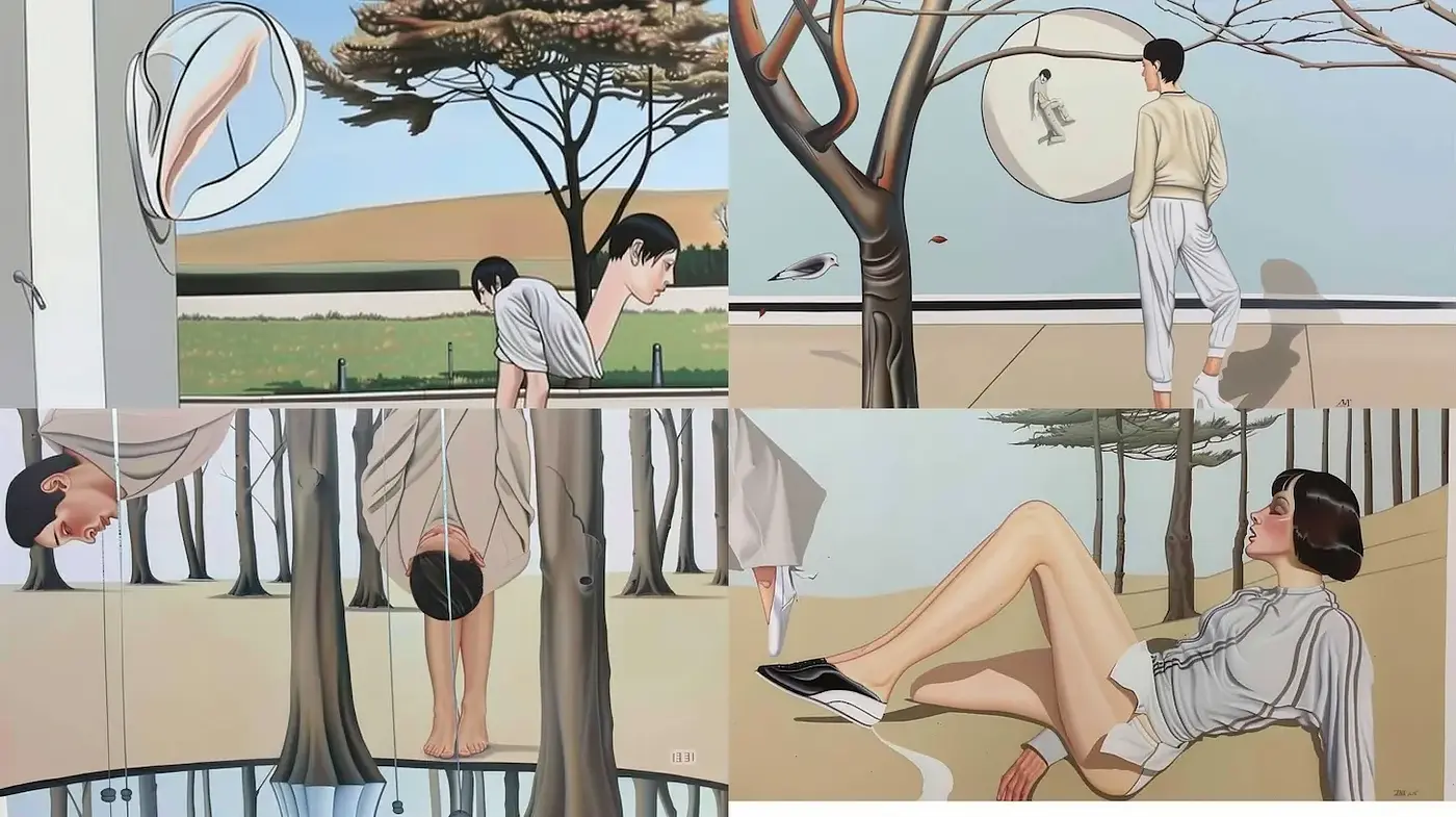 Surreal Elegant Minimalism with Influences of Modernist Art - Midjourney sref style