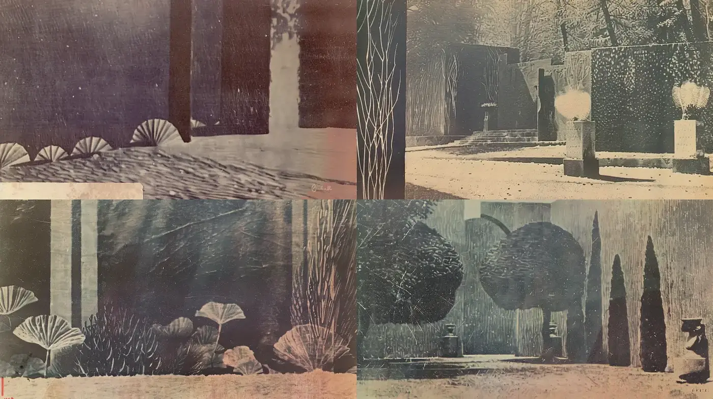 Ethereal Landscapes with a Retro Yet Mystical Vibe - Midjourney sref style