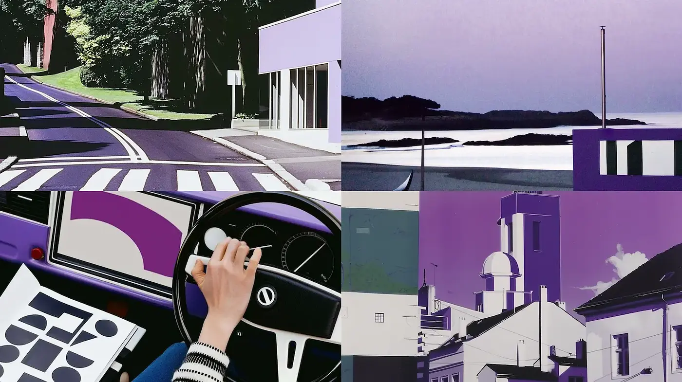 Modernist Illustrations with a Retro Vibe and Emotional Depth - Midjourney sref style