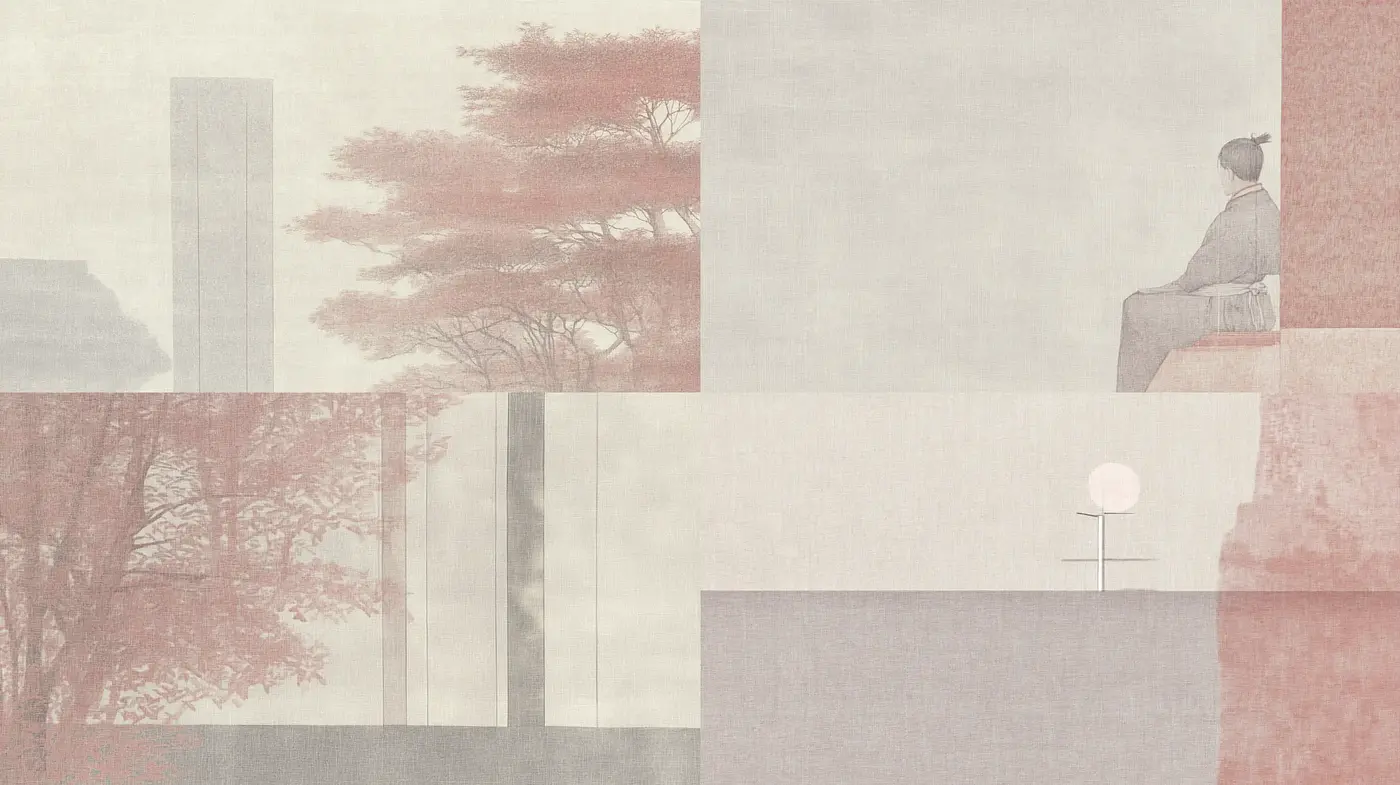 Subdued Elegance in Earth Tones: A Harmonious Blend of Serenity and Structure - Midjourney sref style
