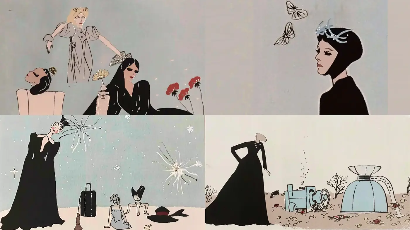 Elegance in Monochrome - A Modern Tribute to the Golden Age Illustration Style - Midjourney sref style