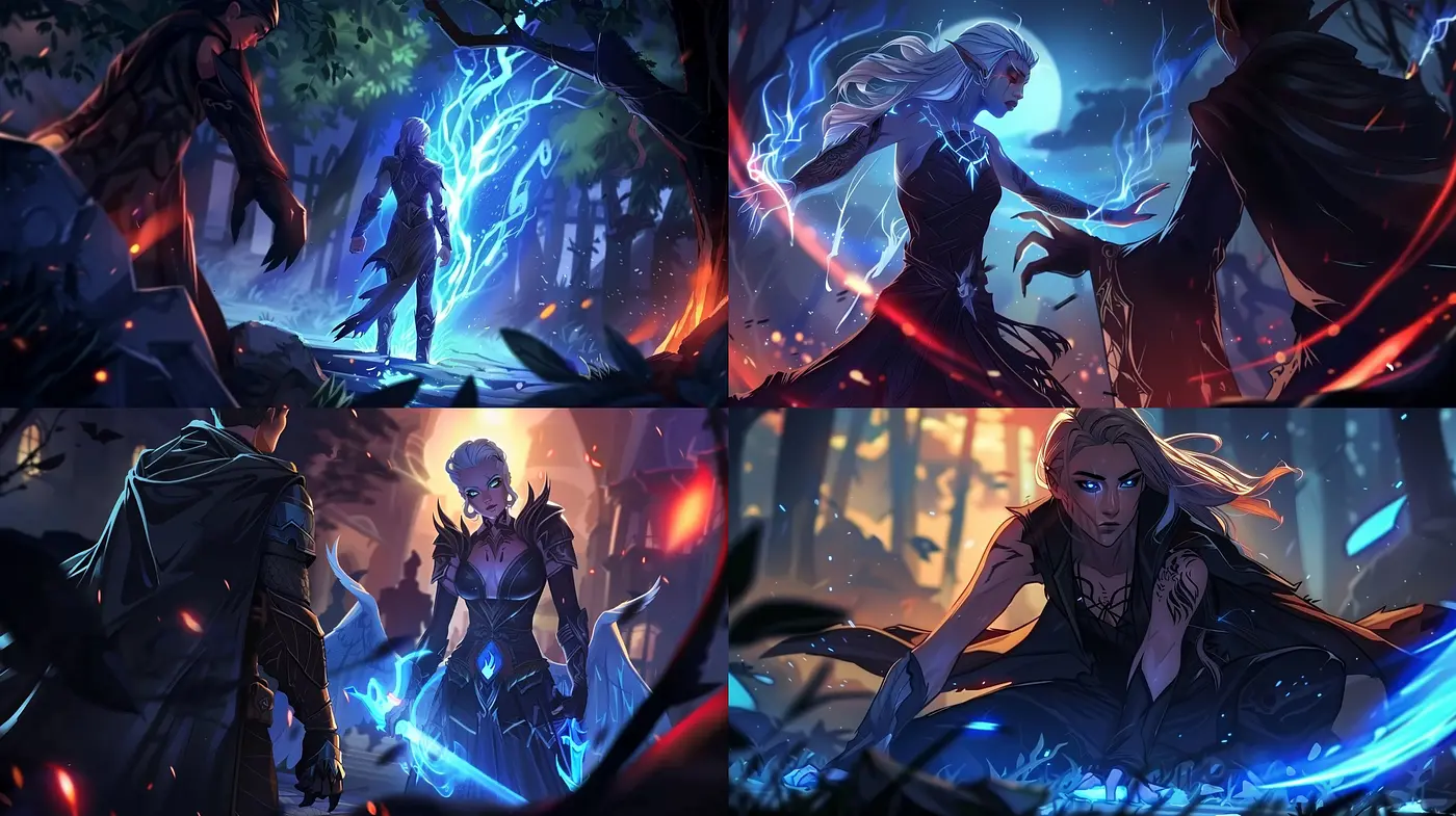 Enigmatic Twilight: A Cinematic Fusion of Digital Fantasy Art - Midjourney sref style
