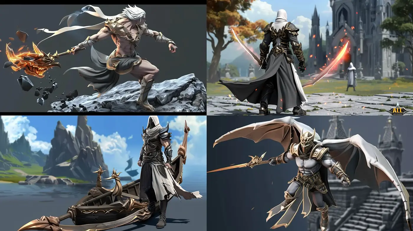 Epic Fantasia: A Fusion of High Fantasy and Digital Artistry - Midjourney sref style