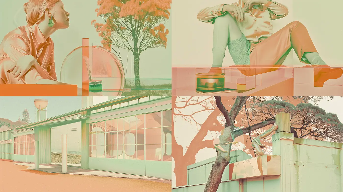 Pastel Dreams in Contemporary Slices - Midjourney sref style