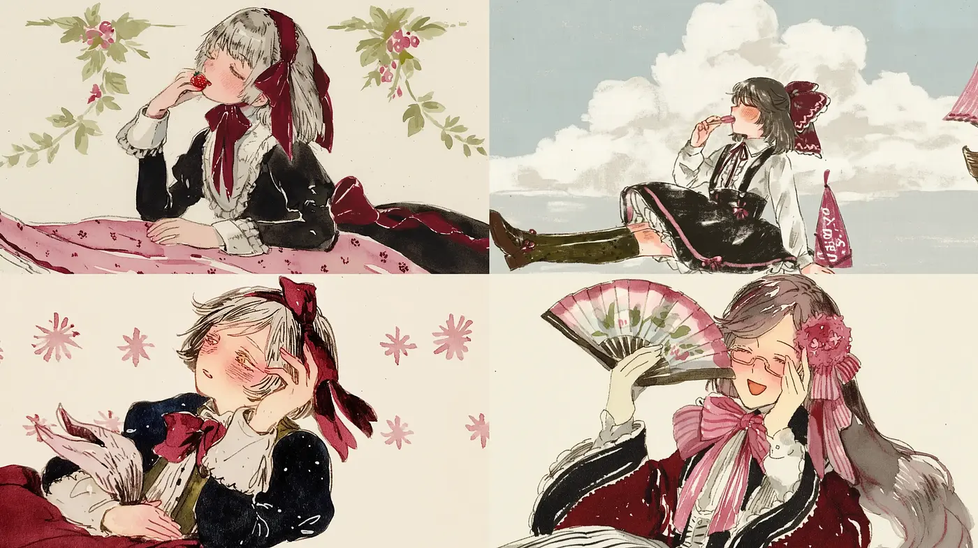 Harmonious Pastel-Toned Visions of Serenity and Elegance - Midjourney sref style