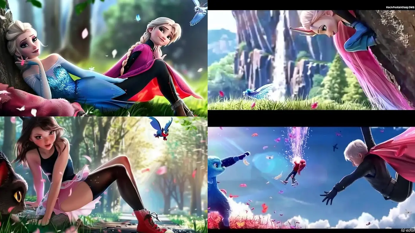 Enchanting Digital Dreamscape with Animated Film Essence - Midjourney sref style