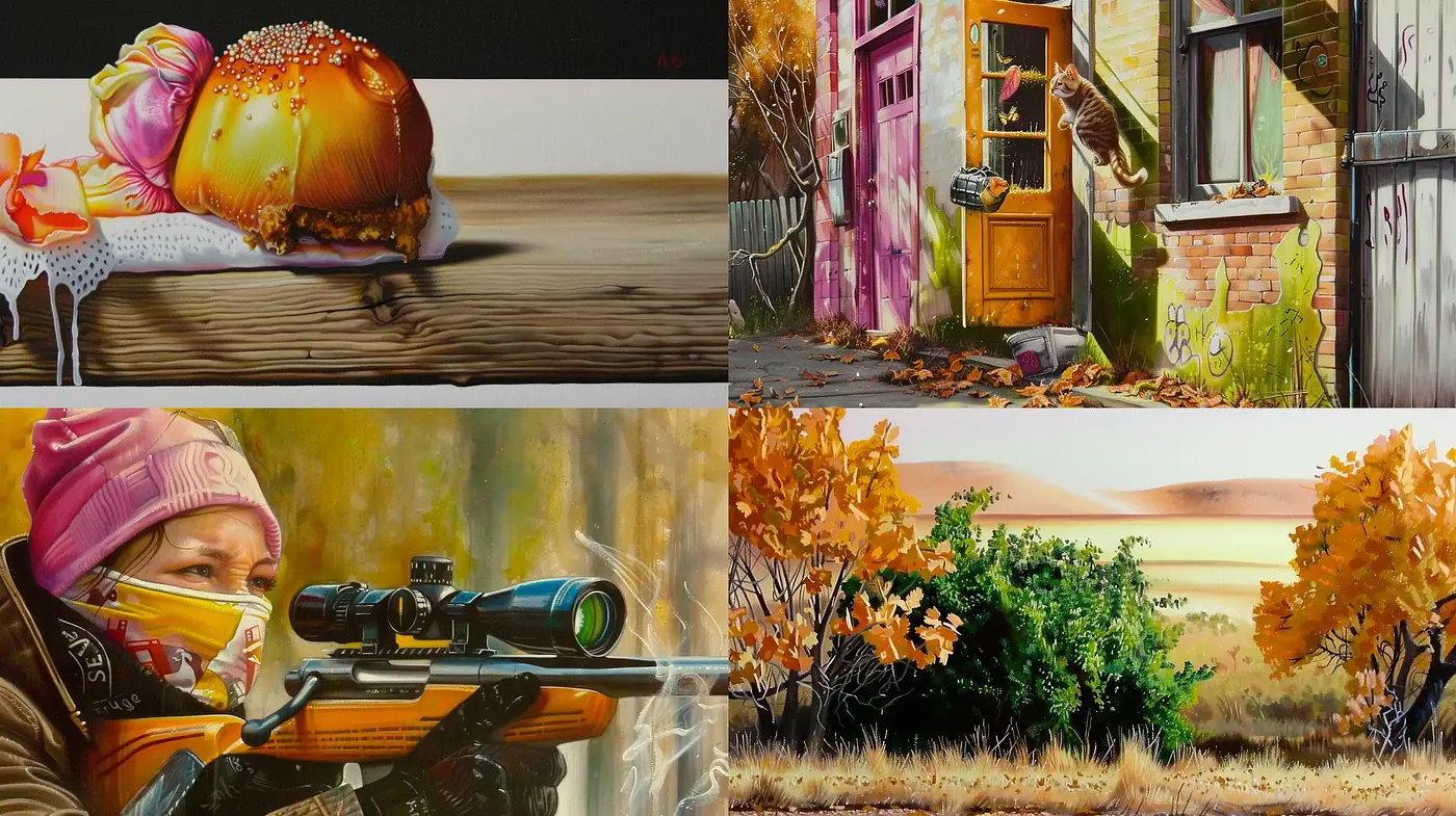 Autumnal Hues and Hyperreal Detail Fusion - Midjourney sref style