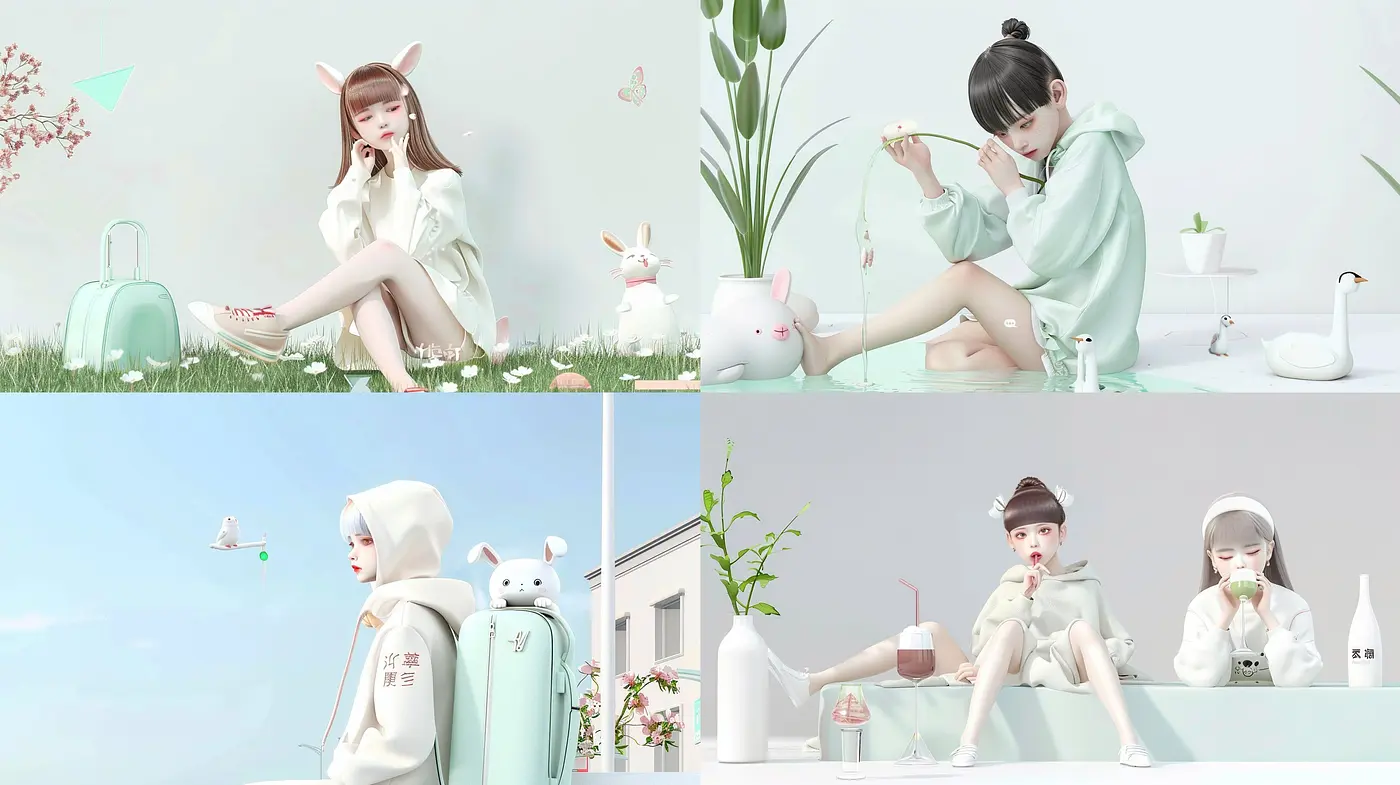Serene Pastel Dreamscapes: A Homage to Softness and Anime Elegance - Midjourney sref style