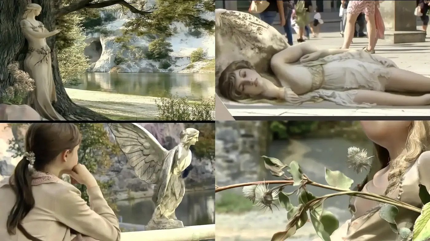 Serene Dreamscape in Soft Pastel Hues - Midjourney sref style