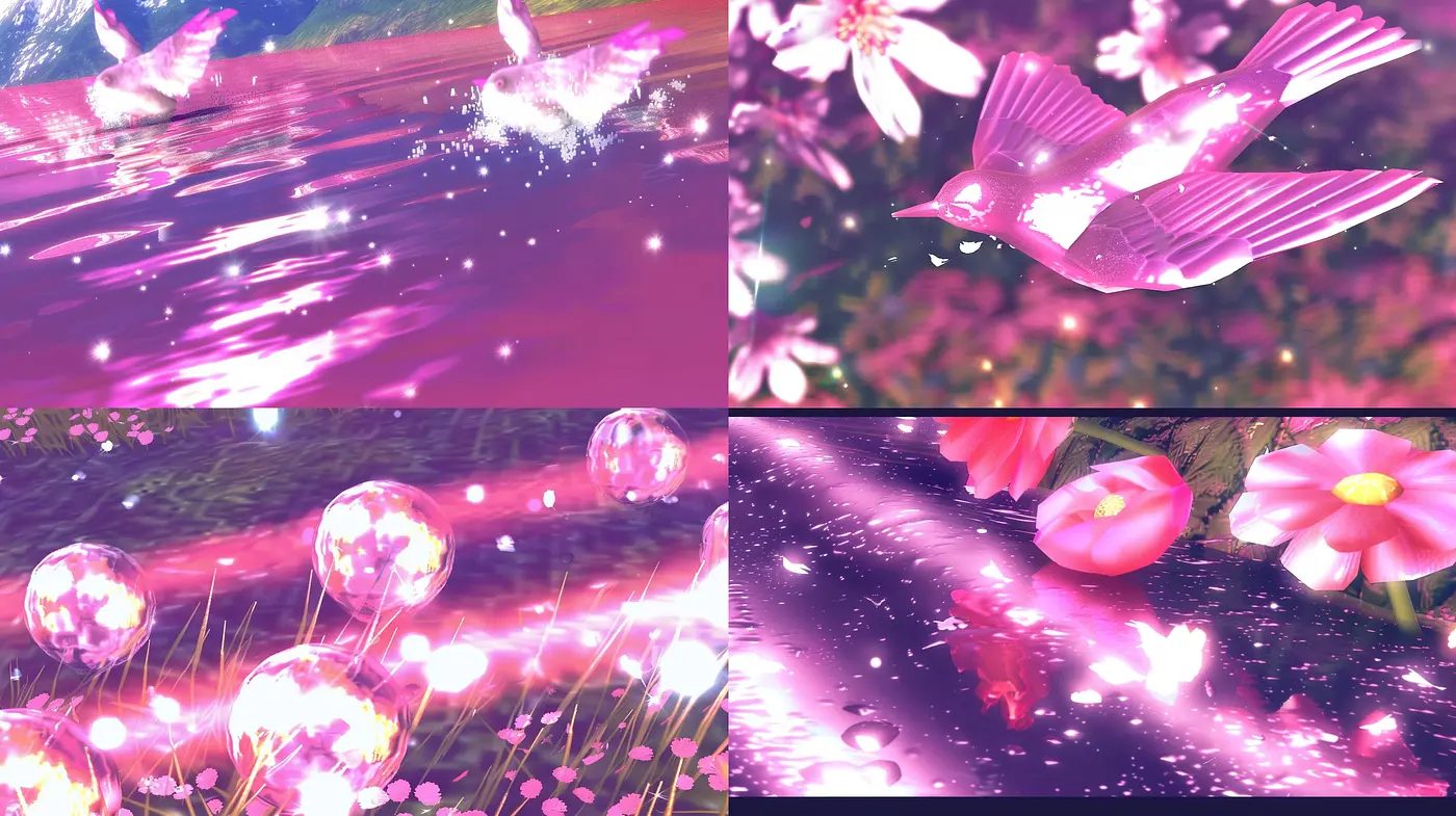 Ethereal Bloom: A Fusion of Dreamy Pastels and Sparkling Surrealism - Midjourney sref style