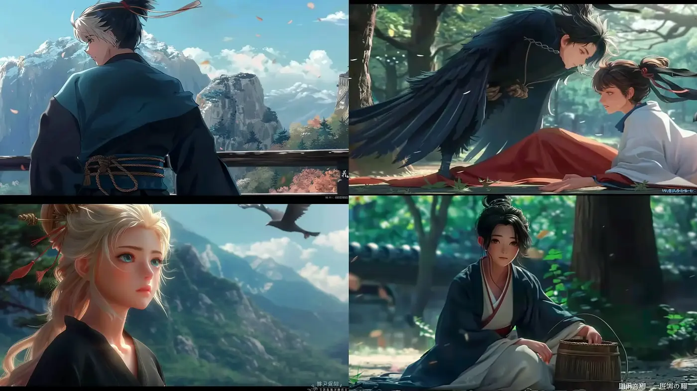 Ethereal East Asian Inspired Digital Paintings - Midjourney sref style