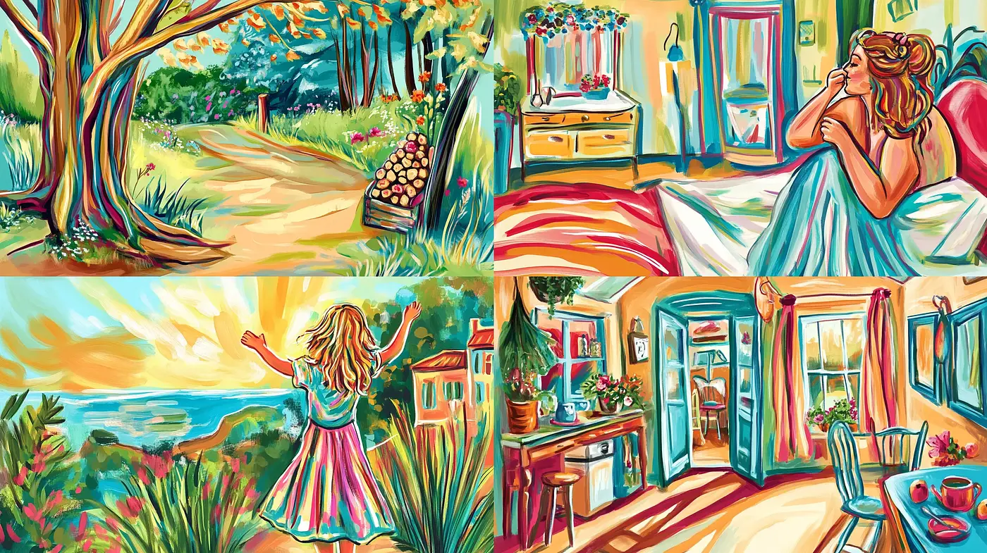 Luminous Expressionism with a Touch of Van Gogh - Midjourney sref style