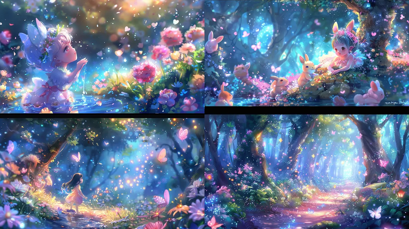 Enchanted Twilight Dreamscape: A Fantastical Fusion of Soft Hues and Ethereal Luminescence - Midjourney sref style