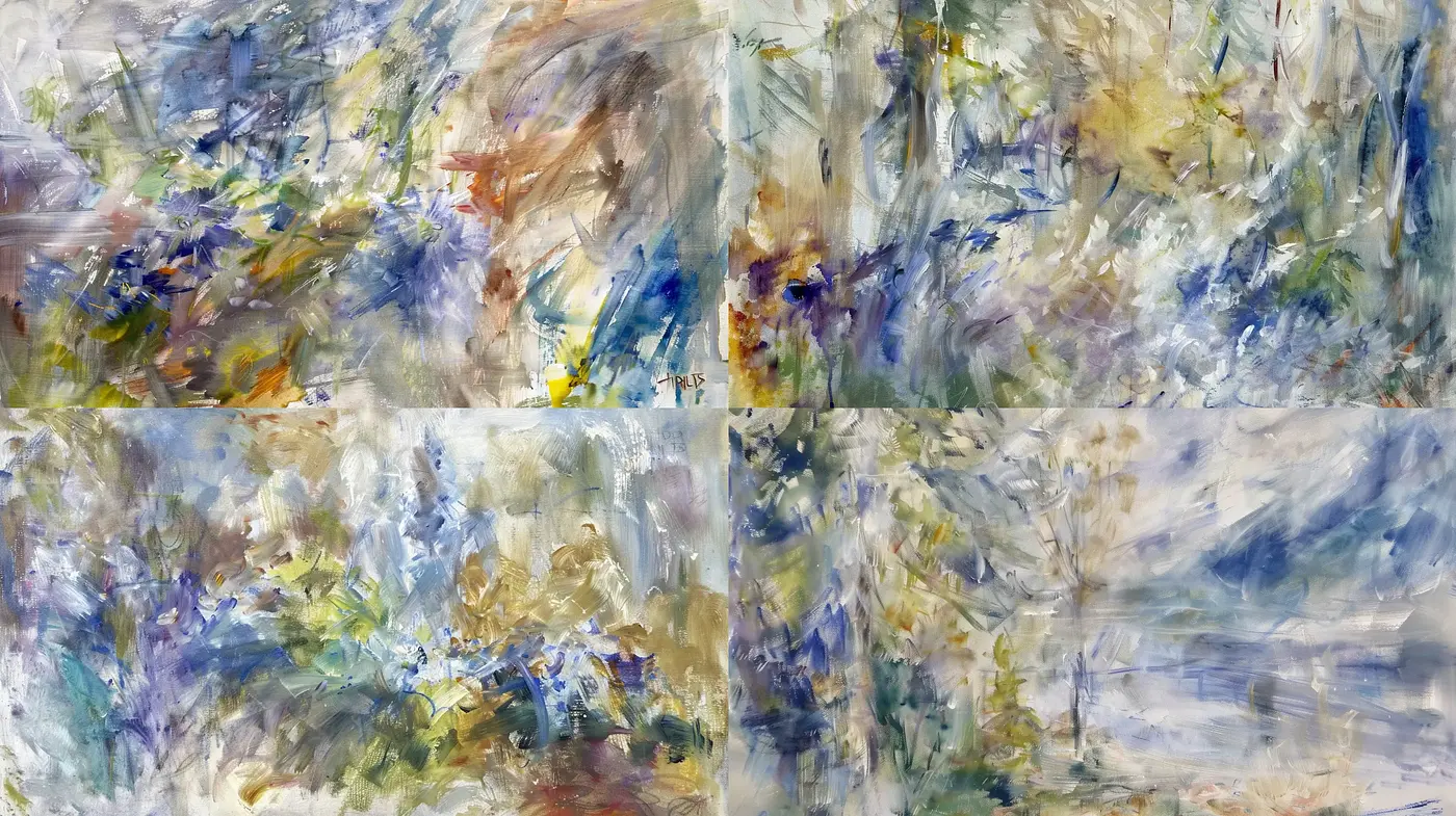 Abstract Impressionist Brushstroke Symphony - Midjourney sref style