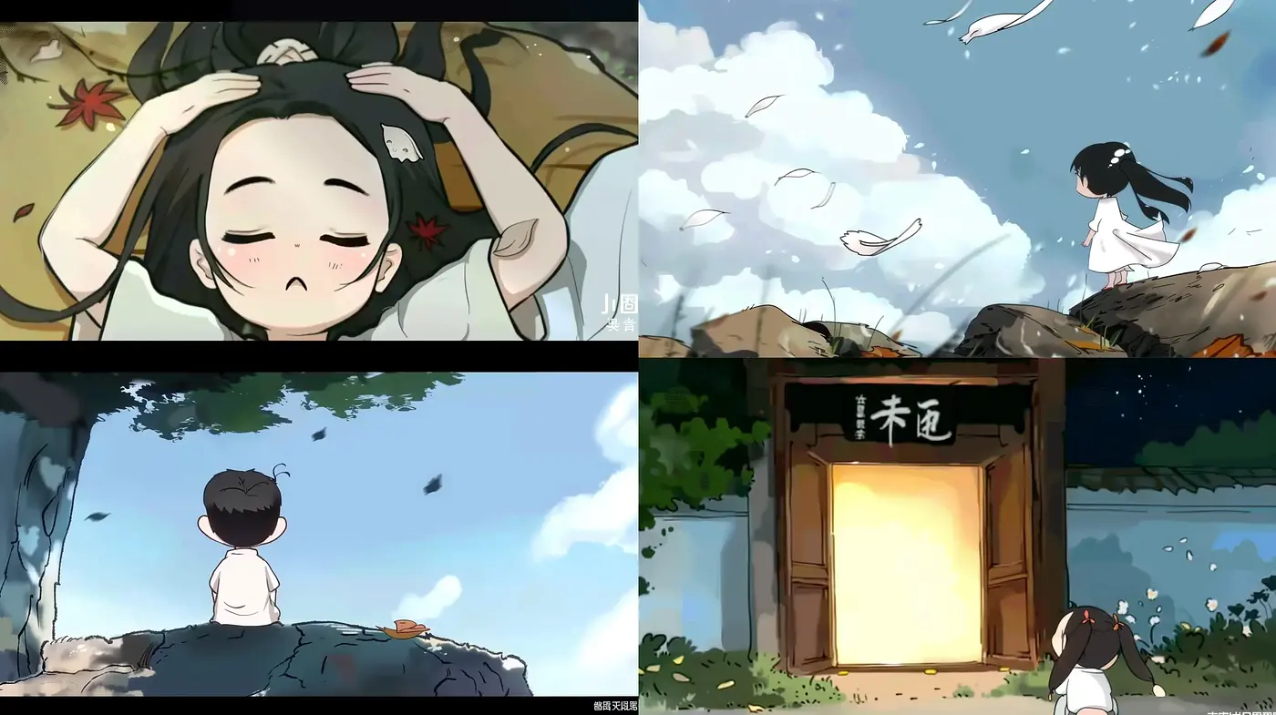 Serene Visions in Anime-Inspired Illustrative Tableaux - Midjourney sref style