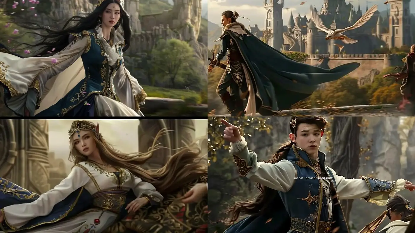 Epic Fantasy Tale: A Vivid Homage to High Fantasy Realms - Midjourney sref style