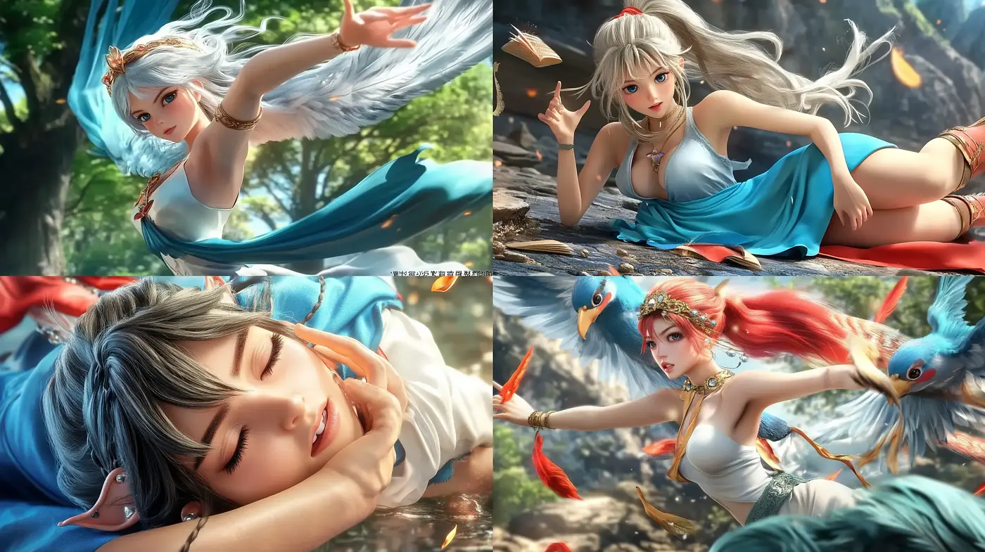 Ethereal Fantasy Dreamscapes with a Luminous Palette - Midjourney sref style