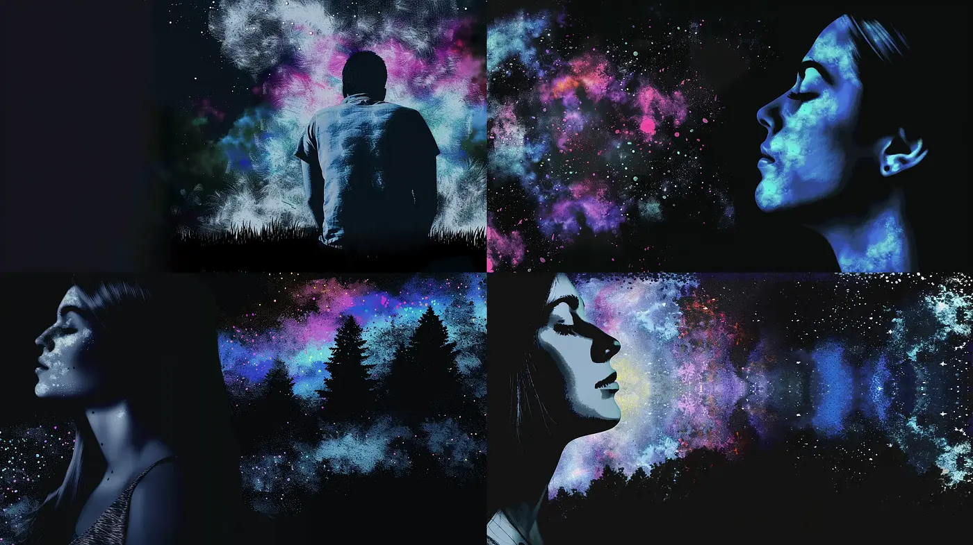 Starry Night Dreamscape Portraits - Midjourney sref style